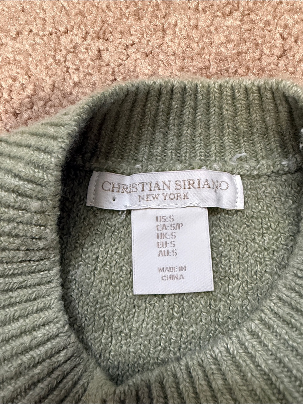 Green Buffalo Check Crewneck Sweater - Picture 2 of 4